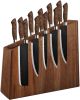 Wooden magnetic knife holder with strong magnet, space-saving knife holder