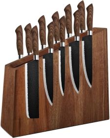 Wooden magnetic knife holder with strong magnet, space-saving knife holder