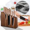 Wooden magnetic knife holder with strong magnet, space-saving knife holder
