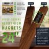 24" (Large) Black Walnut Magnetic Knife Holder - Professional Wood Magnetic Knife Strip - Space Saving Knife Holder