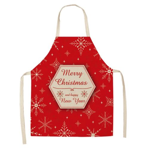Christmas Style Apron Stain-resistant Sleeveless Apron