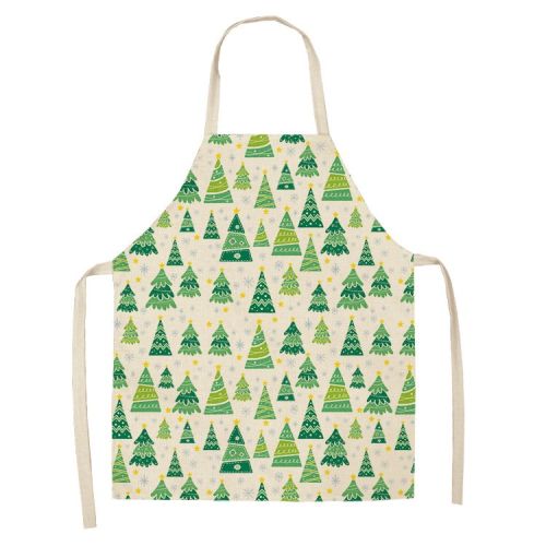 Christmas Style Apron Stain-resistant Sleeveless Apron