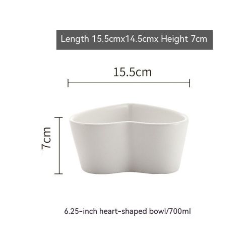 Nordic Heart-shaped Bowl, Heart Shaped Bowl, Irregular Bowl, Salad Bowl