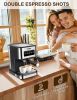 Espresso Machine with Milk Frother, 20 Bar Pump Pressure Coffee Machine, 1.5L/50oz Removable Water Tank, 1050W Semi-Automatic Espresso/Latte/Cappuccin
