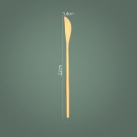 Household Hotel Restaurant Steak Stainless Steel Knife, Fork And Spoon (Option: Gold Matte Dinner Knife)